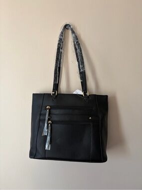 Classic Black Tote Handbag - Women